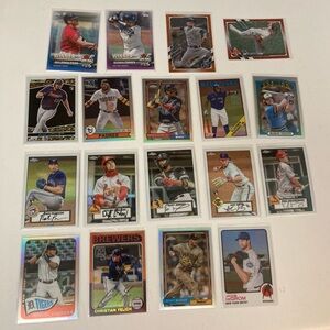 (Lot of 18) 2021 Topps Baseball Cards Chrome Inserts Refractors Home Run Challen
